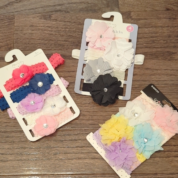 Girls Headband Flower Bows Bundle (14) - Picture 1 of 4